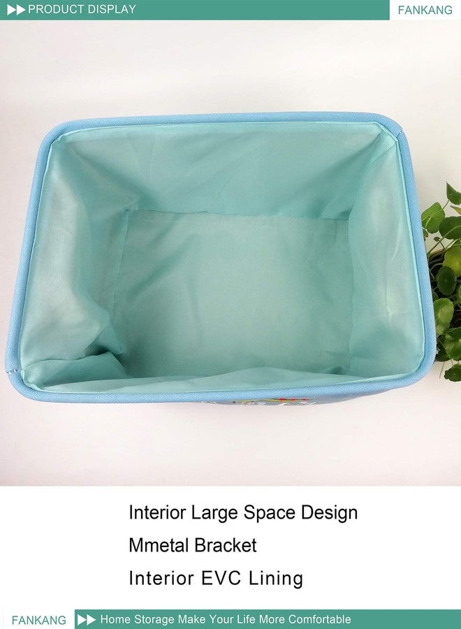 FANKANG Rectangular Laundry Basket Nursery Storage Fabric Storage Bin Storage Hamper,Gift Baskets (Single Dinosaur) - Image 4